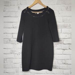 Vero Moda Black Shift Dress • Size Large • 3/4 Sleeve Business Casual